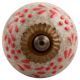 Red Embossed Crackle Ceramic Cabinet Knob Online